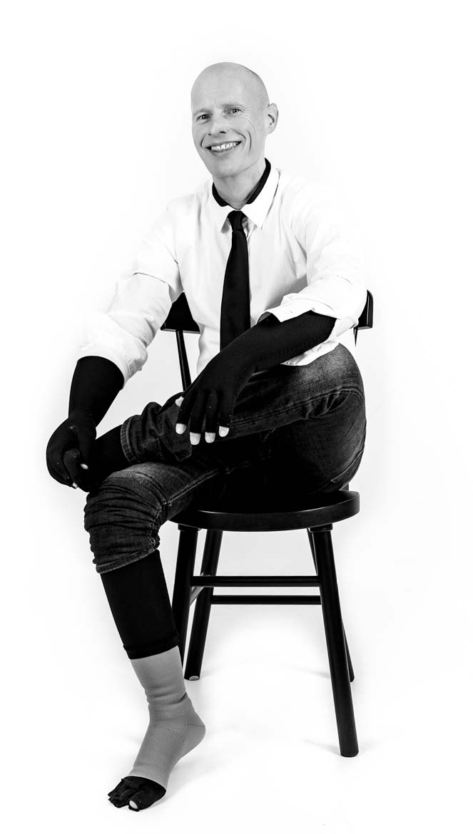 Fotoshoot mannen met lymfoedeem