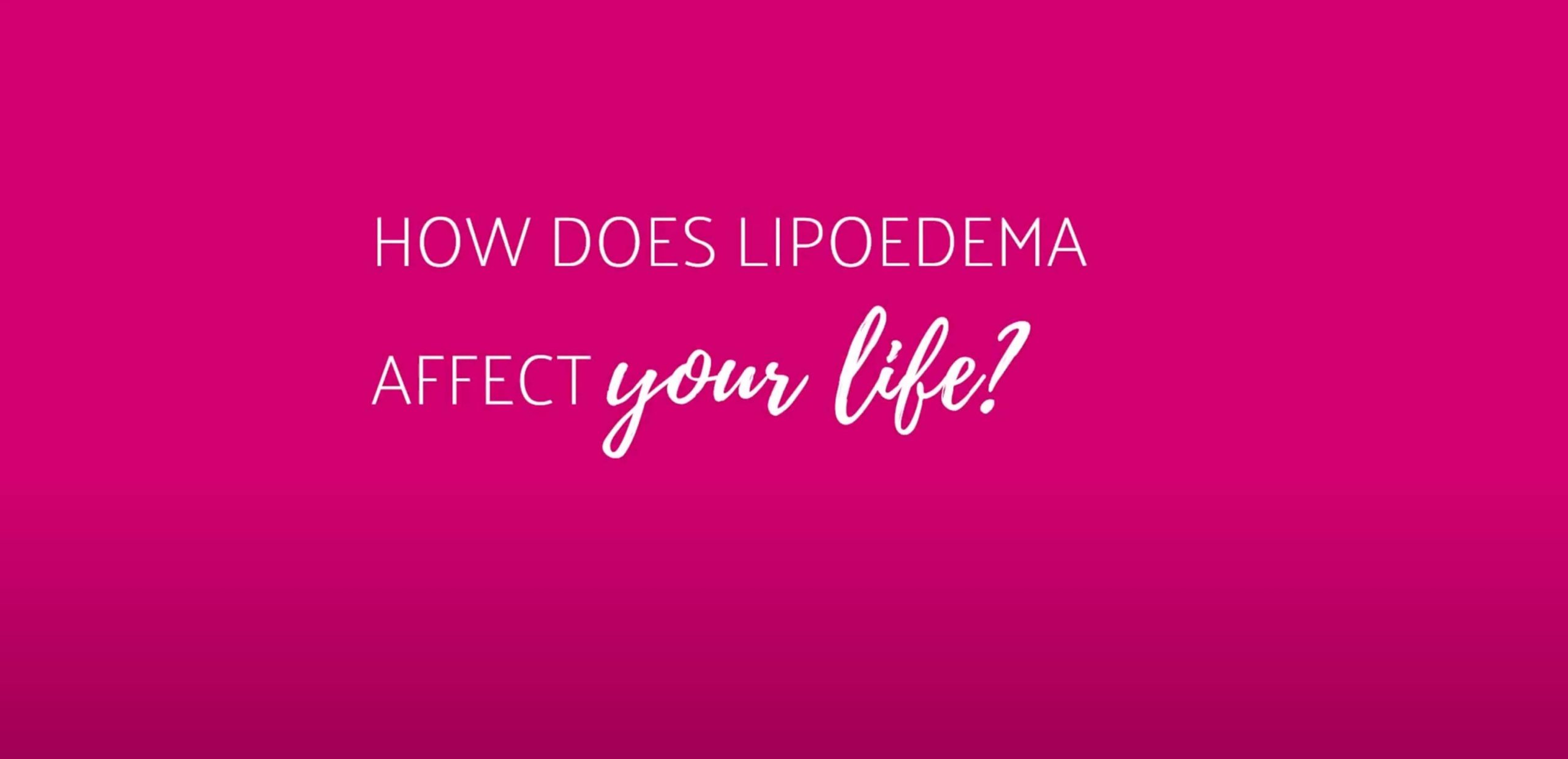 Lipoedeem invloed op je leven
